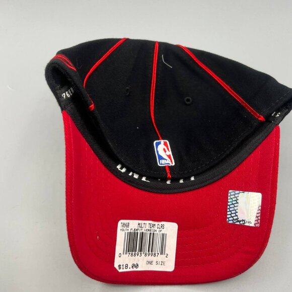 Vintage Philadelphia 76ers Hat Youth Boys Black Reebok Stretch Fitted Cap New - Picture 4 of 8